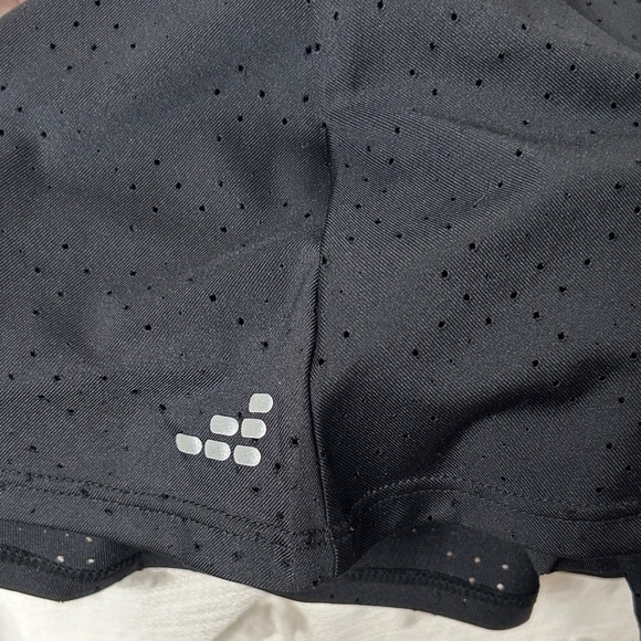 bcg Black Women's Tennis Skort with Perforated Detail - Picture 6 of 7